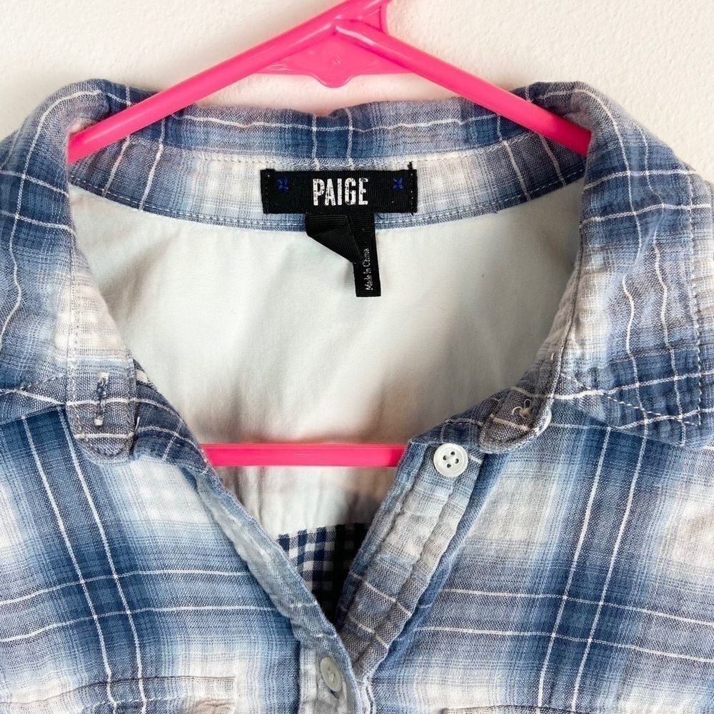Paige Trudy Button Front Plaid Shirt - Picture 8 of 8